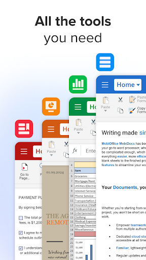 MobiOffice: Word, Sheets, PDF