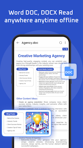 Document Reader: PDF, DOC, PPT
